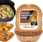 10IN Air Fryer LINERS,100 Pcs Parchment Paper, Disposable. Fixed Price $21.52.