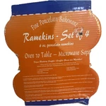 Porcelain Bakeware Ramekins 4 White 6OZ Creme Brulee Souffle Cups/ Oven To Table. Fixed Price $20.00.