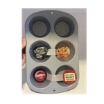Wilton Recipe Right Non-stick 6 Cup Jumbo Muffin Pan Silver Steel. Fixed Price $19.64.