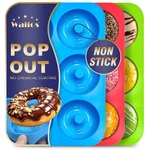 Walfos Silicone Donut Pan Set Of 3, Non Stick, Bpa Free, Dishwasher Safe. Fixed Price $15.54.