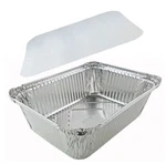 Handi-foil 5 Lb. Oblong Aluminum Entr Dinner Food Storage Pan W/board Lid. Fixed Price $20.99.