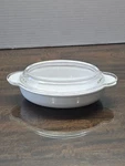 Corning Ware Grab-it Oval Casserole Dish With Pyrex Glass Lid, Model P-14-B. Fixed Price $14.99.