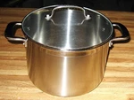 Chantal Induction 21 Steel 8 Qt. SLIN33-240 Stock Pot With Replacement Glass Lid. Fixed Price $79.99.