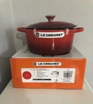 Le Creuset Signature Cast Iron Dutch Oven 3.5 Quart Cerise Red * New. Fixed Price $329.95.