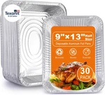 Aluminum Foil Pans 9X13 Disposable 30 Pack Half Size Heavy Duty. Fixed Price $42.85.