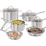 Guy Fieri Flavortown Piece Stainless Steel Cookware FL1P-SET10. Fixed Price $259.99.