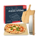Pizza Stone For Oven Set - 15 X 12 Inch Grill 3PCS Pizz... Fast Ship. Fixed Price $47.99.