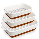 Malacasa Casserole For Oven With Roasting Racks, Ceramic Baking Dishes.... Fixed Price $93.32.