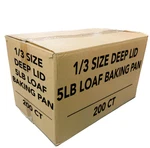 Aluminum Foil Lid For Third-size 1/3 5 Lb Loaf Pan 200/PK, Disposable Covers. Fixed Price $84.98.