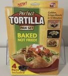 Perfect Tortilla Pan Set Non Stick Shell Salad Bowl Taco Mold Of 4 With Box. Fixed Price $13.00.