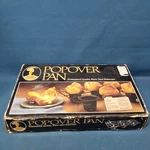 Vtg Popover Pan- Bakers Advantage By Roscho Professional Quality Black Steel. Fixed Price $16.99.