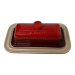 Le Creuset 2 Pc Covered Butter Dish Stoneware Cerise Gradient Ombre Cherry. Fixed Price $59.99.