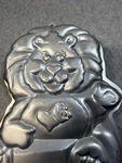 Vintage Wilton Care Bears Tenderheart Lion Aluminum Cake Pan 1983 Bakeware Mold. Fixed Price $24.99.