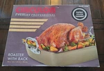 New Circulon Premier Pro Nonstick Roasting Pan / Roaster With Rack - 18" X 15". Fixed Price $27.97.