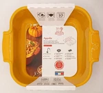 Peugeot Appolia Ceramic Square Baking Dish 6 1/4" Yellow Saffron New France. Fixed Price $33.00.