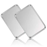 Stainless Steel Baking Sheet Set Of 2, Cookie Metal Pan Oven Tra.... Fixed Price $40.27.