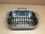 All-clad Roaster With Nonstick Rack 11X14 Inch Pan, Silver. Fixed Price $131.96.