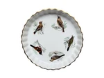 Louis Lourioux LOL4 Quiche Dish Birds Design Le Faune. Fixed Price $29.99.