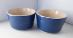 Le Creuset Stoneware Ramekins Blue 2.03 Of. Fixed Price $12.00.