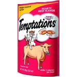(12)- Whiskas Temptations Beef Flav Cat Treat Oz. Pouch Mars Pedigree 72302. Fixed Price $59.99.