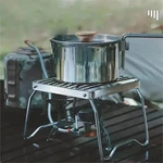 Outdoor Stainless Steel Stove Holder Portable Folding Bbq Rack Pot Tray Camping. Fixed Price $15.45.