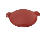 Emile Henry Ceramic Bbq Pizza Stone/flame 10 Inch Made France Red. Fixed Price $24.95.