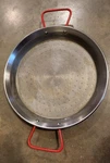 Magefesa Carbon Paella Pan 12 1/2" Diam Servings Made Steel Red Handl. Fixed Price $30.00.