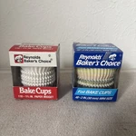Lot Of 2 1989 &1994 Vtg Reynolds Baker Choice Mini Size Foil Midget Cups. Fixed Price $25.00.