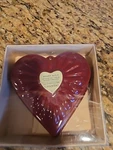 Vtg Chantal Ceramic Red Heart Casserole Dish Jello Mold #93HM17 2.5 Cups. Fixed Price $9.99.