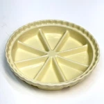 Chantal 8-SECTION Ceramic Pie Scone Baking Dish 93KA-2183 Ivory Small 7.25". Fixed Price $19.99.