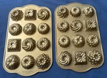 Nordic Ware Bundt Charms Gold Mini Cake Pan 1.2 Cup Tea Party Bridgerton (set 2). Fixed Price $40.00.