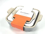 Le Creuset Heritage Stoneware Square Baking Dishes 5" & 8" Of 2 Mist Grey. Fixed Price $59.71.