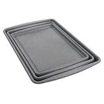 Oster 3 Piece Carbon Steel Cookie Sheet In Greystone. Fixed Price $83.21.