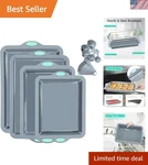 Stylish Silicone Baking Pans Set - Nonstick & Dishwasher Safe For Perfect. Fixed Price $68.39.