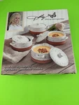Dolly Parton Speckled Stoneware Casserole Soup Dip Dishes Set Of 4 With Lids. Fixed Price $19.00.