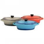 Crockpot Wexford 3 Piece 6.7OZ Stoneware Mini Oval Casserole Set Assorted Co. Fixed Price $31.48.