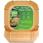 360 Pcs 8 Square Unbleached Heavy Duty Air Fryer Paper Liners Disposable, No.... Fixed Price $31.24.