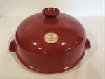 Emile Henry France Burgundy Large Ceramic Glazed Bread Cloche New Unused. Fixed Price $115.00.