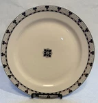 Set (4) Anthropologie Bistro Tile Dinner Plate Mosaic French Francophile 10.5". Fixed Price $130.00.