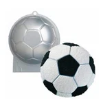 New Wilton Soccer Ball Cake Pan, Stock Number 2105-2044. Fixed Price $19.99.