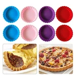 Silicone Mini Tart Molds Set Of 8, 4 Inch Nonstick Bakeware For Desserts. Fixed Price $14.55.