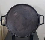 Lodge P14P Cast Iron Pizza Pan Griddle Usa Dual Handle. Fixed Price $34.98.