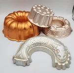 Vintage Copper-anodized Nordic Ware Fluted Bundt Cake + 3 Other Pans. Fixed Price $22.00.