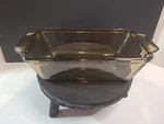Anchor Ovenware Amber Glass Loaf Dish, #1041, 1.5 Qt, 5.25 X 9 2.75 Vtg. Fixed Price $10.00.