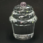 Crystal Glass Paperweight Pastel Pink Rhinestone Birthday Gift. Fixed Price $17.99.