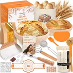 Sourdough Bread Baking Supplies, Starter Kit, Proofing Basket,. Fixed Price $78.99.