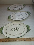 Temptations Cardinal Tara Small Oval Serving Platters Trays 13 In. New. Fixed Price $19.99.
