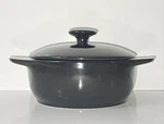 Dutch Oven Mini Cocotte Lid 16 Oz Black Kitchenware Ceramic. Fixed Price $8.48.