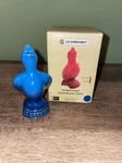 Creuset 3 1/2" Pie Bird Baking Funnel Marseille Blue New No Tag Box. Fixed Price $35.00.
