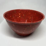 Rachael Ray Mixing Garbage Bowl Red Confetti Speckled Melamine 10" Rubber Bottom. Fixed Price $44.95.